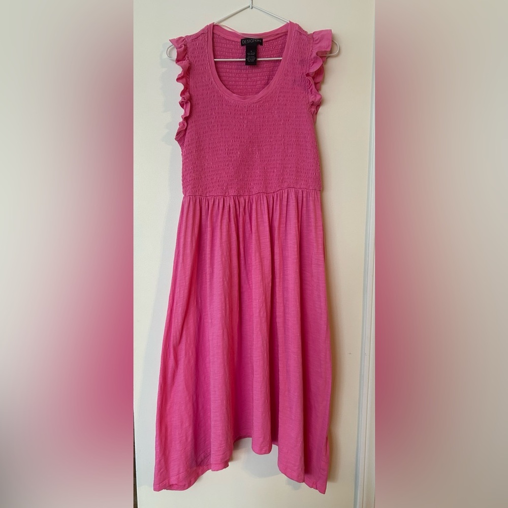 Sleeveless Smocked Bubblegum pink sundress